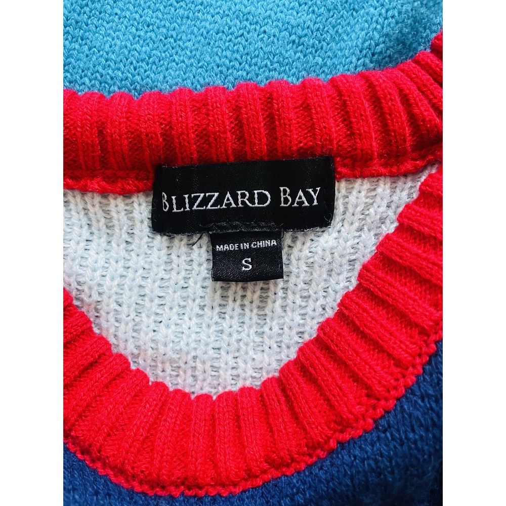 Blizzard Bay Ugly Christmas Sweater. Santa. Fishing. Size Small. Holiday. - Picture 5 of 11